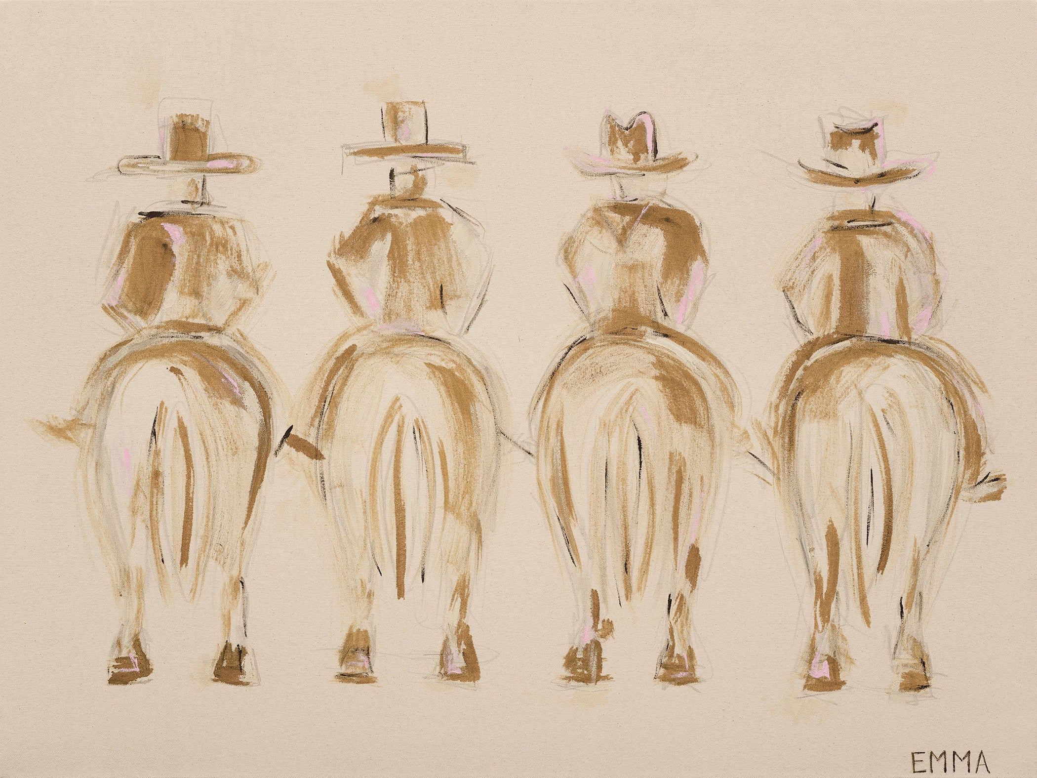 Cowtown Cowboys 40x30 print